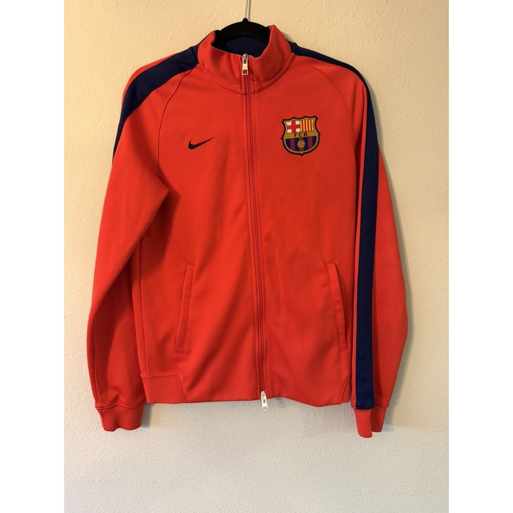 Barcelona FC Men's Nike‎ Red La Liga Soccer Football Jacket - Size Small